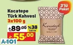 KOCATEPE TÜRK KAHVESİ 3'LÜ KOCATEPE TÜRK KAHVESİ 3'LÜ